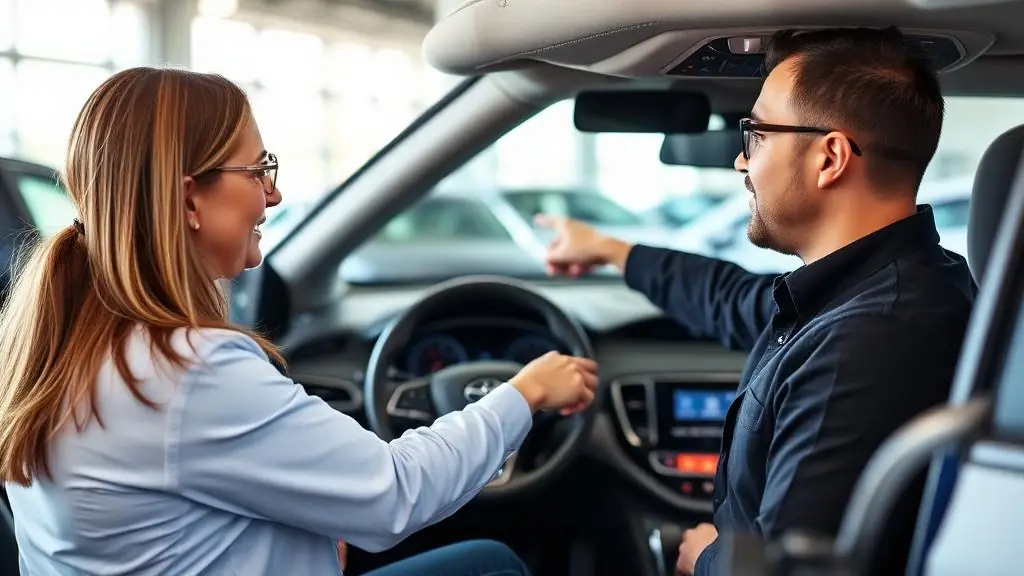 Car showroom consultation