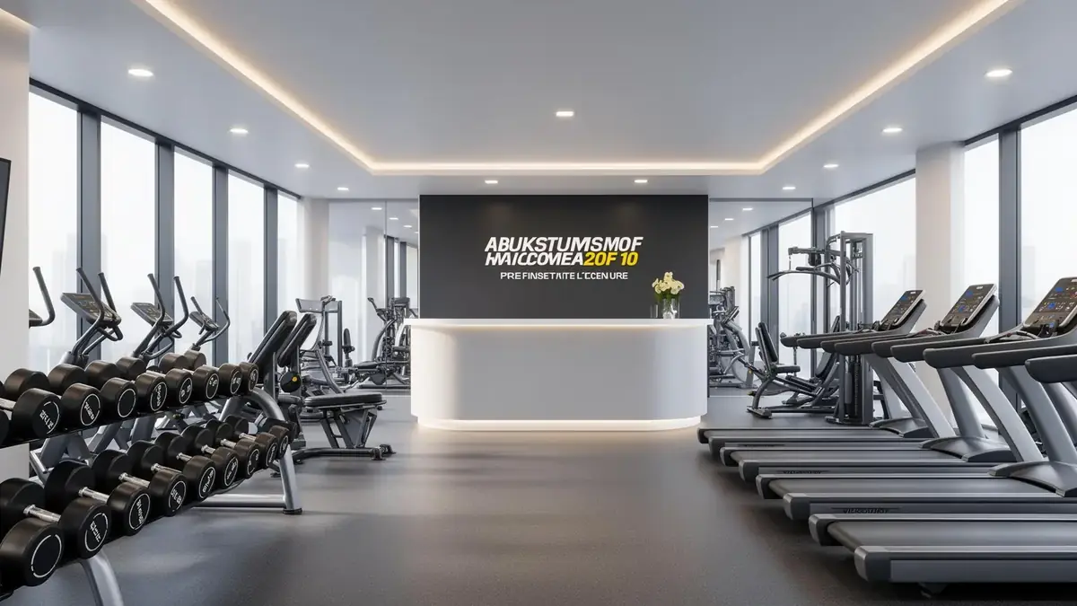 Modern gym interior