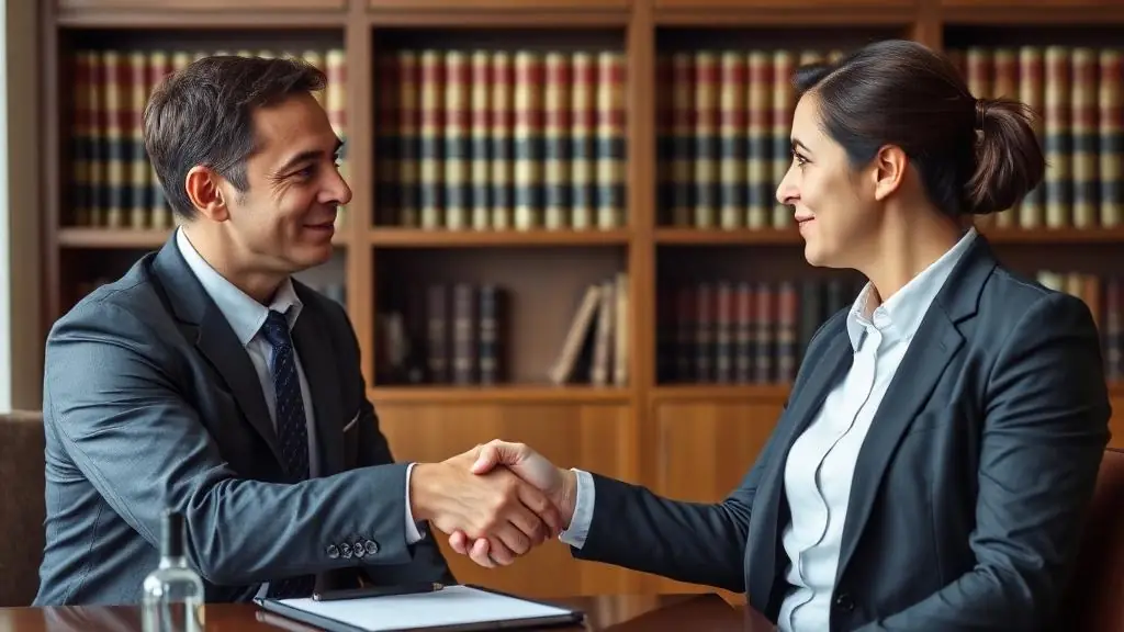 Attorney consultation with client
