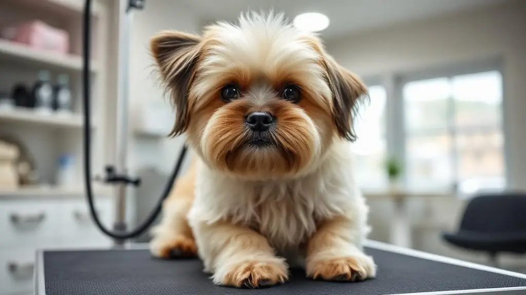 Pet grooming styling session