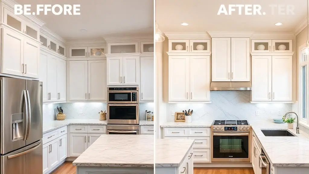 Beautiful kitchen renovation result