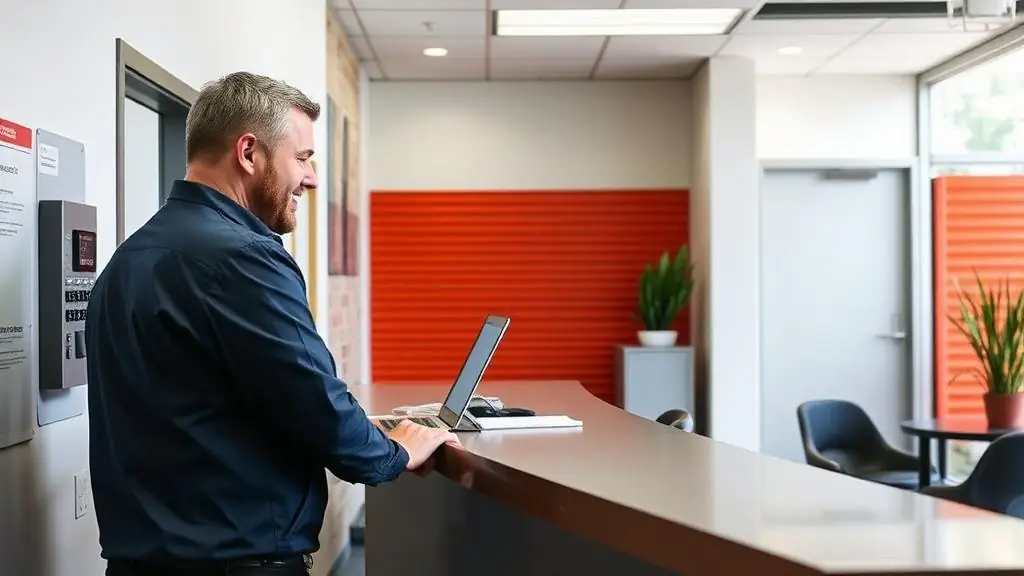 Storage facility customer service